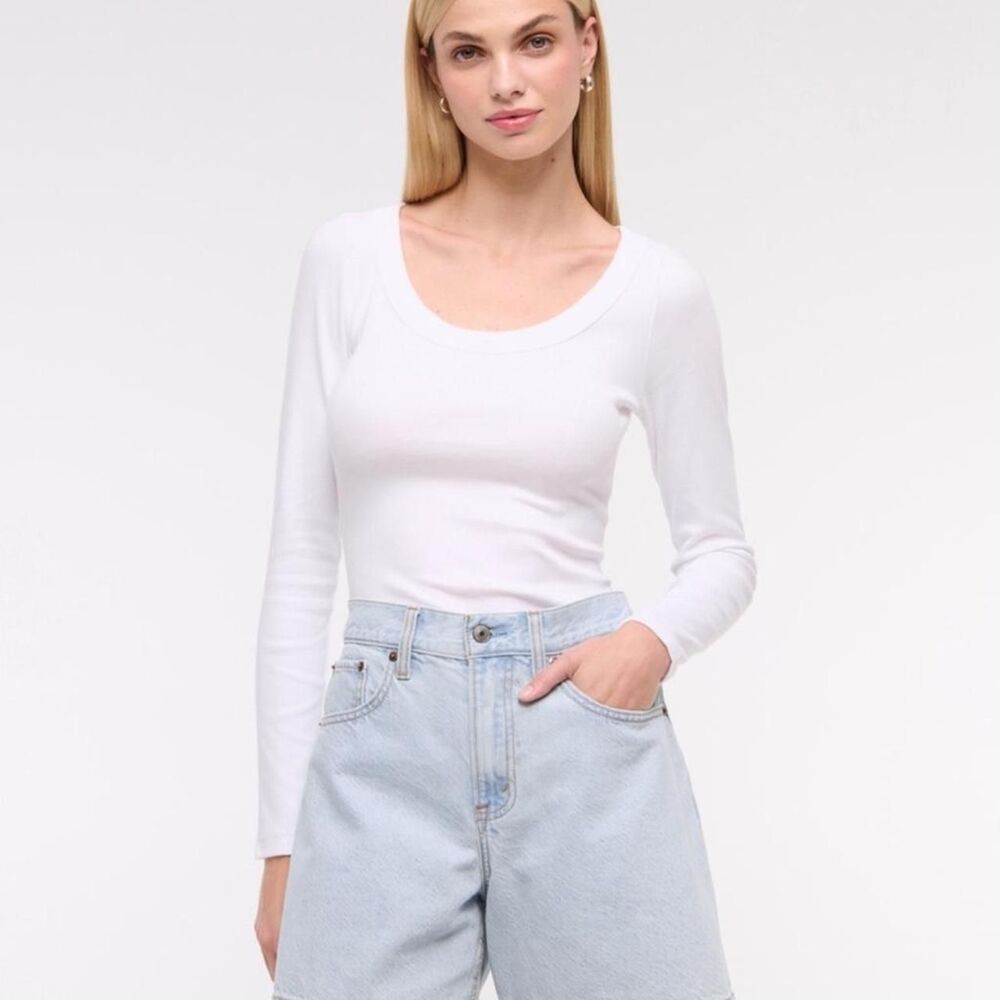 Abercrombie-fitch Women's White Shorts